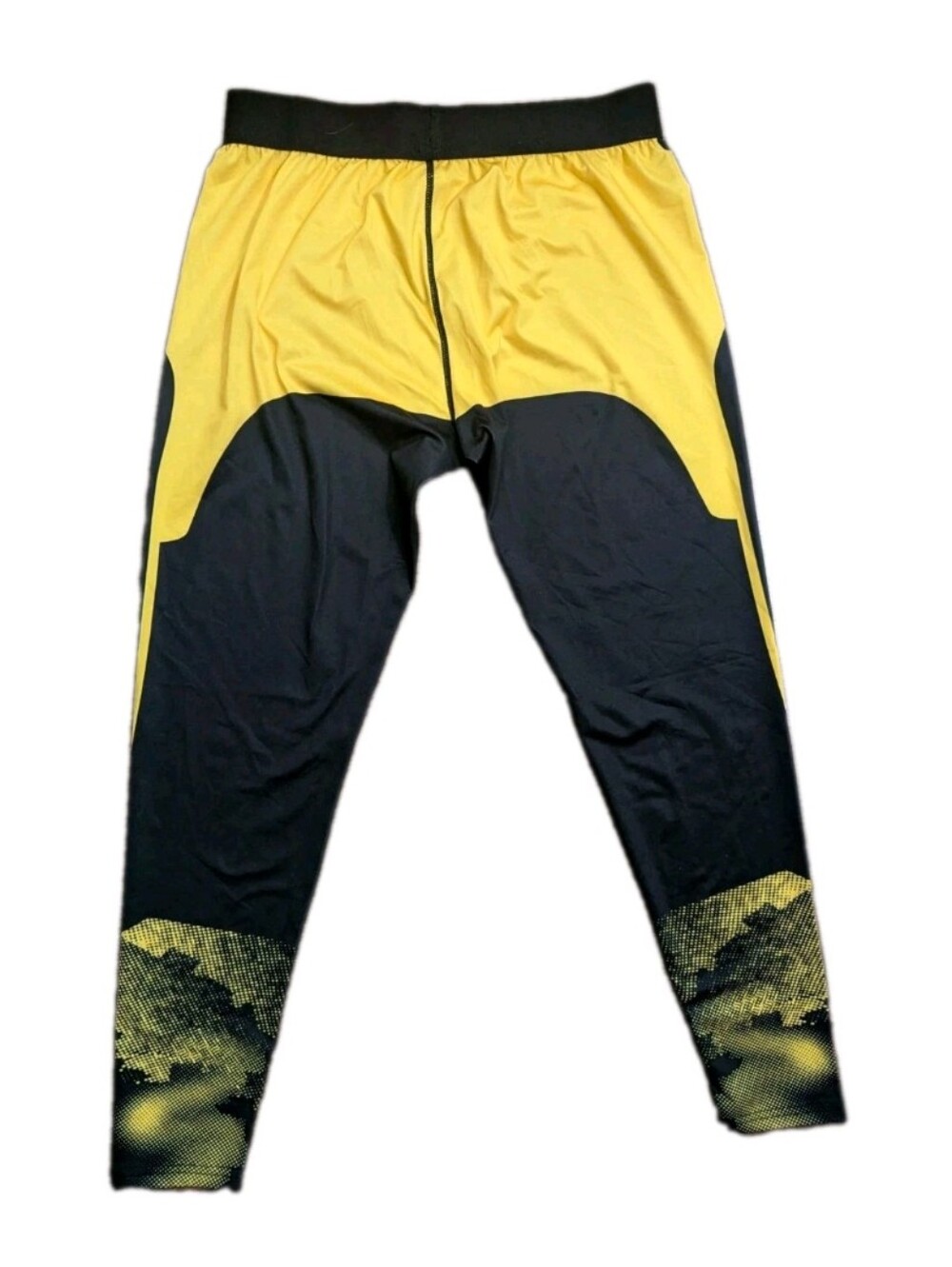 K-Pop Demon Hunters Graphic Cosplay Leggings Black & Yellow Size M - Picture 2 of 5
